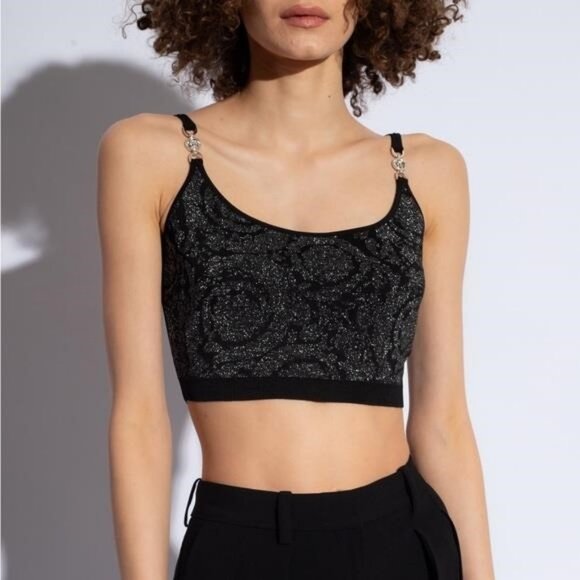 Versace Tops - New Authentic VERSACE EMBELLISHED TANK TOP
